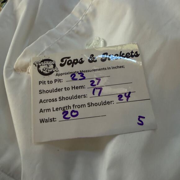 Vintage 1990s Architect JCPenney Men’s M White Bomber Jacket Made in Hong Kong - Picture 14 of 14